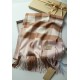 Replica Scialle in cashmere con motivo check classico Burberry 70 x 200 albicocche