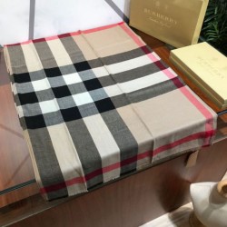 Scialle in cashmere con motivo check classico Burberry 70 x 200 marrone