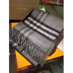 Sciarpa Burberry Classic double face in cashmere 30 x 168 grigio