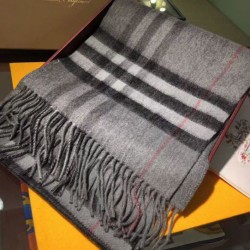 Sciarpa Burberry Classic double face in cashmere 30 x 168 grigio