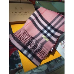 Sciarpa Burberry classica in cashmere double face 30 x 168 Rosa