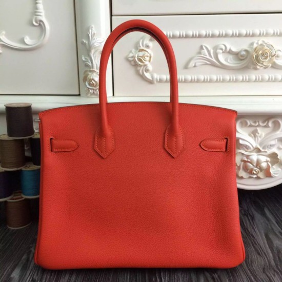 Replica Borse Hermes Birkin 30cm 35CM in pelle arancione Clemence Replica Borse Hermes Birkin 30cm 35CM in pelle arancione Clemence