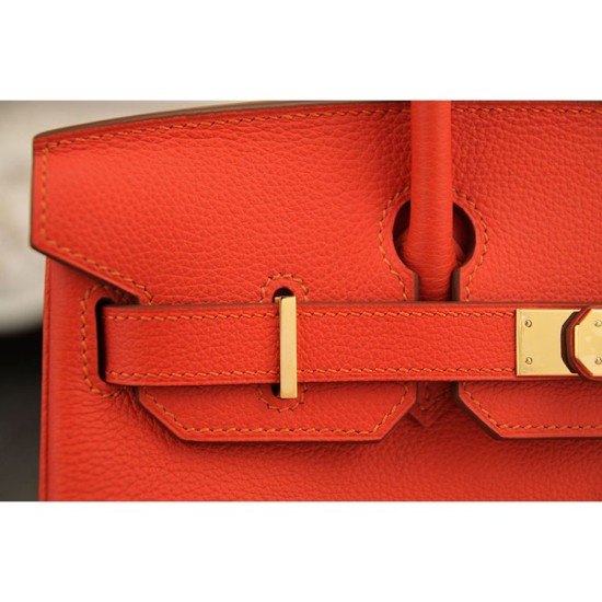 Replica Borse Hermes Birkin 30cm 35CM in pelle arancione Clemence Replica Borse Hermes Birkin 30cm 35CM in pelle arancione Clemence