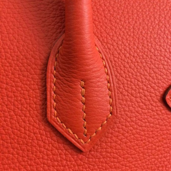 Replica Borse Hermes Birkin 30cm 35CM in pelle arancione Clemence Replica Borse Hermes Birkin 30cm 35CM in pelle arancione Clemence