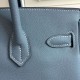 Replica Borse Hermes Birkin 30cm 35CM in pelle blu Lin Clemence Replica Borse Hermes Birkin 30cm 35CM in pelle blu Lin Clemence