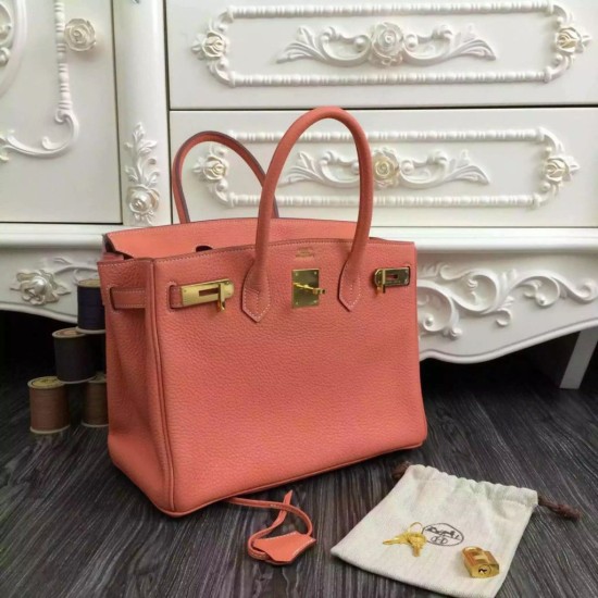 Replica Borse Hermes Birkin 30cm 35CM in pelle Crevette Clemence Replica Borse Hermes Birkin 30cm 35CM in pelle Crevette Clemence