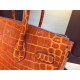 Replica Borse Hermes Birkin 30cm 35CM in pelle di coccodrillo arancione Replica Borse Hermes Birkin 30cm 35CM in pelle di coccodrillo arancione