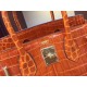 Replica Borse Hermes Birkin 30cm 35CM in pelle di coccodrillo arancione Replica Borse Hermes Birkin 30cm 35CM in pelle di coccodrillo arancione