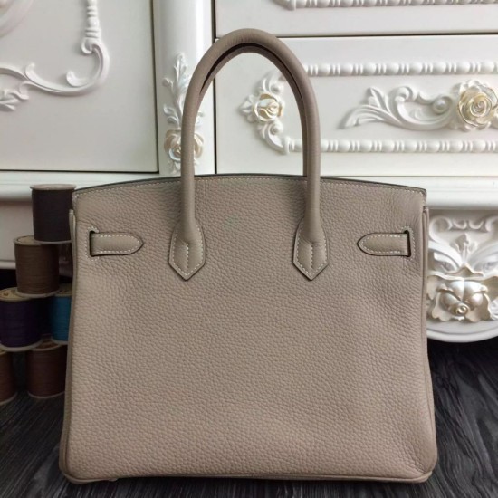 Replica Borse Hermes Birkin 30cm 35CM in pelle grigio Clemence Replica Borse Hermes Birkin 30cm 35CM in pelle grigio Clemence