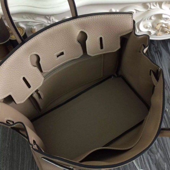 Replica Borse Hermes Birkin 30cm 35CM in pelle grigio Clemence Replica Borse Hermes Birkin 30cm 35CM in pelle grigio Clemence