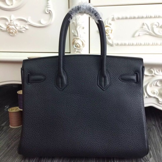 Replica Borse Hermes Birkin 30cm 35CM in pelle nera Replica Borse Hermes Birkin 30cm 35CM in pelle nera
