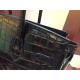 Replica Borse Hermes Birkin 30cm 35CM in pelle nera di coccodrillo Replica Borse Hermes Birkin 30cm 35CM in pelle nera di coccodrillo