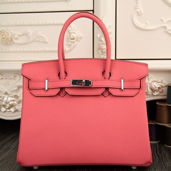Replica Borse Hermes Birkin 30cm 35CM in pelle rosa rossetto Clemence Replica Borse Hermes Birkin 30cm 35CM in pelle rosa rossetto Clemence