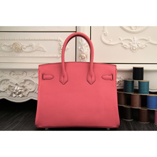 Replica Borse Hermes Birkin 30cm 35CM in pelle rosa rossetto Clemence Replica Borse Hermes Birkin 30cm 35CM in pelle rosa rossetto Clemence