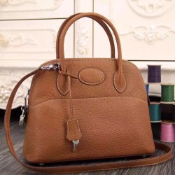 Borse Hermes Bolide Tote In Pelle Marrone