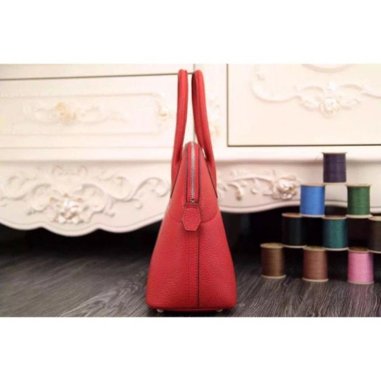 Replica Hermes Bolide Borse Tote In Cuoio Rosso