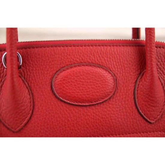 Replica Hermes Bolide Borse Tote In Cuoio Rosso