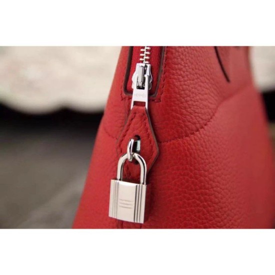 Replica Hermes Bolide Borse Tote In Cuoio Rosso
