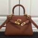 Replica Borse Hermes Kelly 25cm in pelle marrone Clemence Replica Borse Hermes Kelly 25cm in pelle marrone Clemence