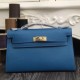 Replica Borse Hermes Kelly Mini Pochette in pelle blu Epsom Replica Borse Hermes Kelly Mini Pochette in pelle blu Epsom