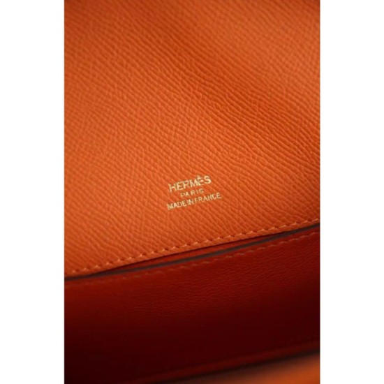Replica Borse Hermes Kelly Pochette in pelle arancione Epsom Replica Borse Hermes Kelly Pochette in pelle arancione Epsom