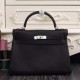 Replica Borsa Kelly Hermes 28cm 32cm Nero Pelle Clemence Replica Borsa Kelly Hermes 28cm 32cm Nero Pelle Clemence