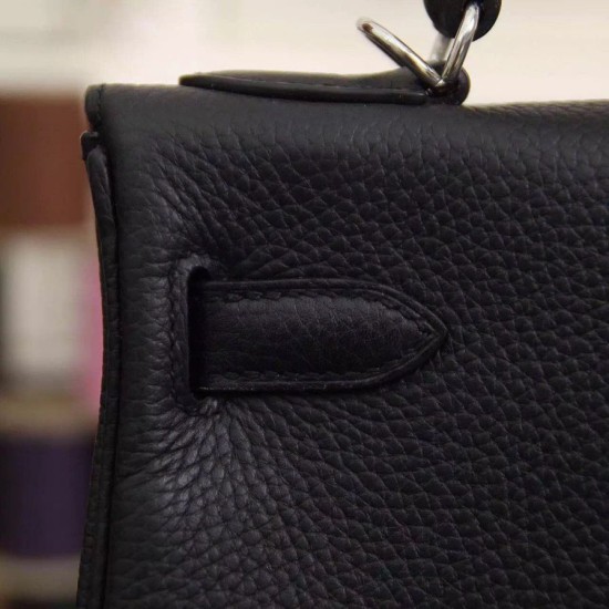 Replica Borsa Kelly Hermes 28cm 32cm Nero Pelle Clemence Replica Borsa Kelly Hermes 28cm 32cm Nero Pelle Clemence