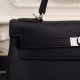 Replica Borsa Kelly Hermes 28cm 32cm Nero Pelle Clemence Replica Borsa Kelly Hermes 28cm 32cm Nero Pelle Clemence