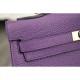 Replica Borsa Kelly Hermes 28cm 32cm  Viola Pelle Clemence