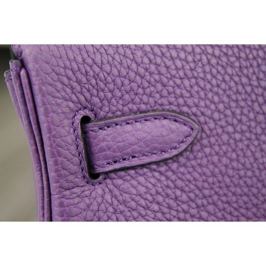 Replica Borsa Kelly Hermes 28cm 32cm  Viola Pelle Clemence