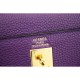 Replica Borsa Kelly Hermes 28cm 32cm  Viola Pelle Clemence