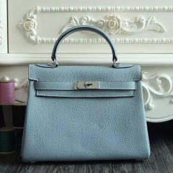 Borsa Kelly Hermes Azure Clemence Pelle