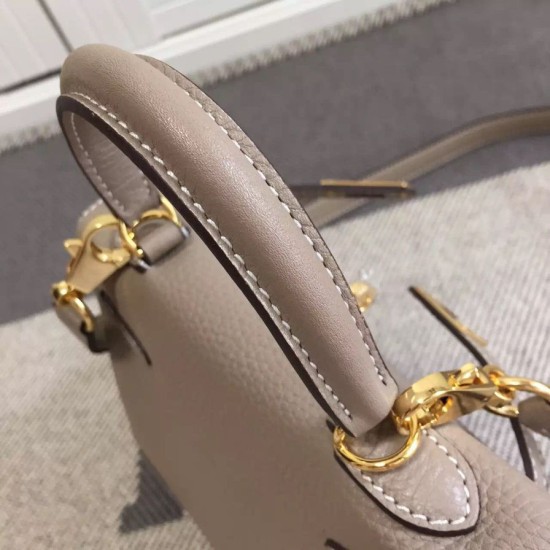 Replica Hermes Kelly 25CM Borsa Grigio Clemence Pelle Replica Hermes Kelly 25CM Borsa Grigio Clemence Pelle