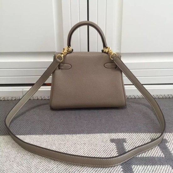 Replica Hermes Kelly 25CM Borsa Grigio Clemence Pelle Replica Hermes Kelly 25CM Borsa Grigio Clemence Pelle
