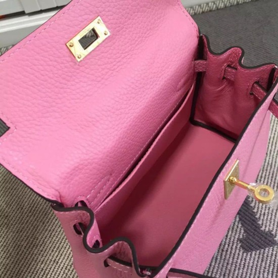 Replica Hermes Kelly 25CM Borsa rosa Clemence Pelle Replica Hermes Kelly 25CM Borsa rosa Clemence Pelle