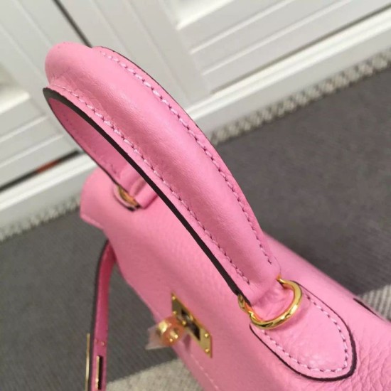Replica Hermes Kelly 25CM Borsa rosa Clemence Pelle Replica Hermes Kelly 25CM Borsa rosa Clemence Pelle
