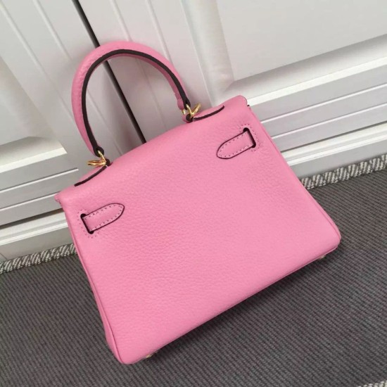Replica Hermes Kelly 25CM Borsa rosa Clemence Pelle Replica Hermes Kelly 25CM Borsa rosa Clemence Pelle