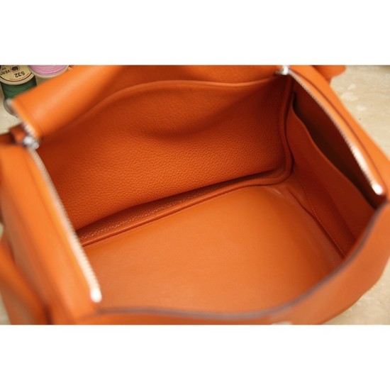 Replica Hermes Lindy 26cm 30cm 34cm Borsa in Cuoio Arancione Replica Hermes Lindy 26cm 30cm 34cm Borsa in Cuoio Arancione