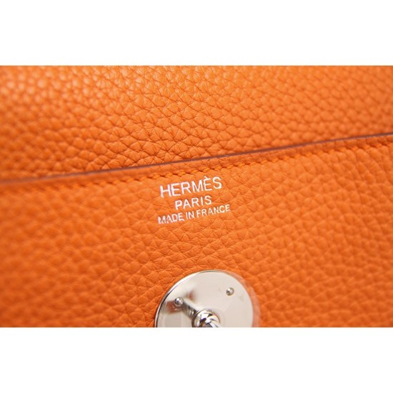 Replica Hermes Lindy 26cm 30cm 34cm Borsa in Cuoio Arancione Replica Hermes Lindy 26cm 30cm 34cm Borsa in Cuoio Arancione