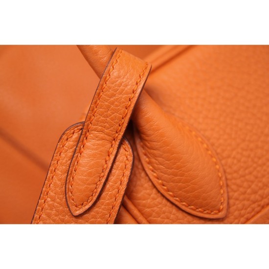 Replica Hermes Lindy 26cm 30cm 34cm Borsa in Cuoio Arancione Replica Hermes Lindy 26cm 30cm 34cm Borsa in Cuoio Arancione