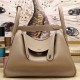 Replica Hermes Lindy 26cm 30cm 34cm Borsa in pelle grigia Replica Hermes Lindy 26cm 30cm 34cm Borsa in pelle grigia