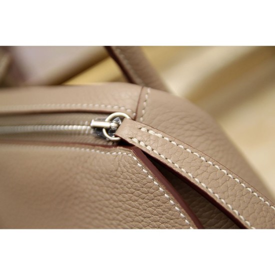 Replica Hermes Lindy 26cm 30cm 34cm Borsa in pelle grigia Replica Hermes Lindy 26cm 30cm 34cm Borsa in pelle grigia