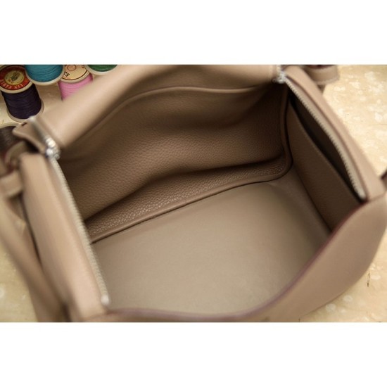 Replica Hermes Lindy 26cm 30cm 34cm Borsa in pelle grigia Replica Hermes Lindy 26cm 30cm 34cm Borsa in pelle grigia