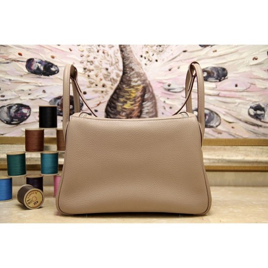 Replica Hermes Lindy 26cm 30cm 34cm Borsa in pelle grigia Replica Hermes Lindy 26cm 30cm 34cm Borsa in pelle grigia