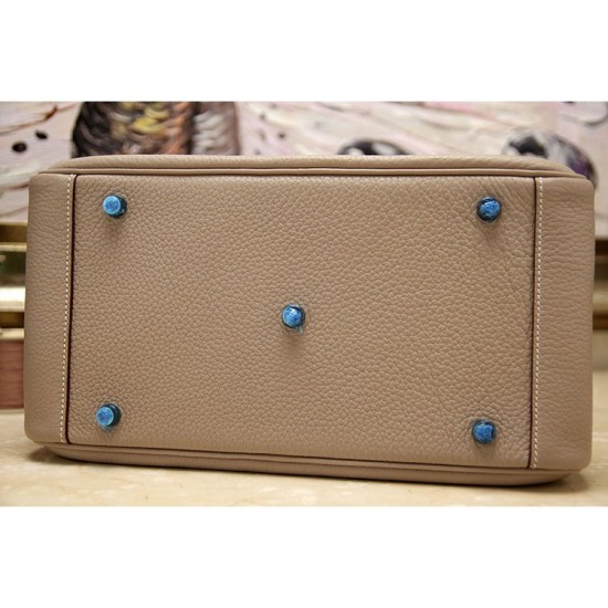 Replica Hermes Lindy 26cm 30cm 34cm Borsa in pelle grigia Replica Hermes Lindy 26cm 30cm 34cm Borsa in pelle grigia