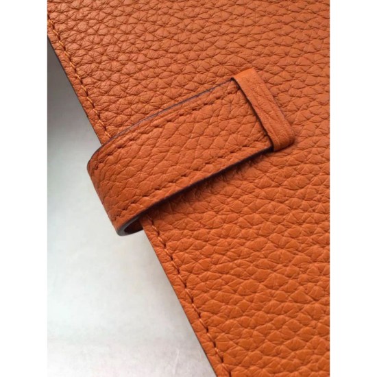 Replica Hermes Bearn Portafoglio in pelle arancione Replica Hermes Bearn Portafoglio in pelle arancione