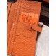 Replica Hermes Bearn Portafoglio in pelle arancione Replica Hermes Bearn Portafoglio in pelle arancione
