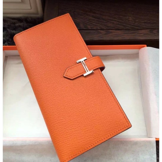 Replica Hermes Bearn Portafoglio in pelle arancione Epsom Replica Hermes Bearn Portafoglio in pelle arancione Epsom