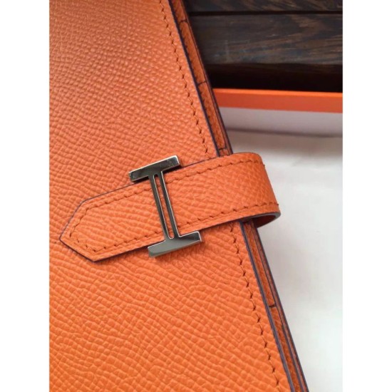 Replica Hermes Bearn Portafoglio in pelle arancione Epsom Replica Hermes Bearn Portafoglio in pelle arancione Epsom