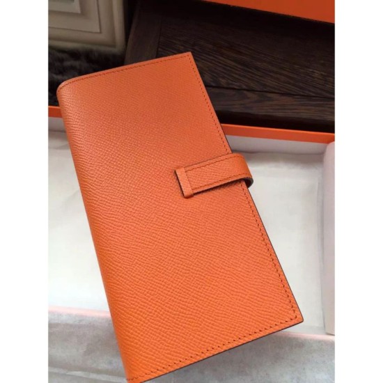 Replica Hermes Bearn Portafoglio in pelle arancione Epsom Replica Hermes Bearn Portafoglio in pelle arancione Epsom